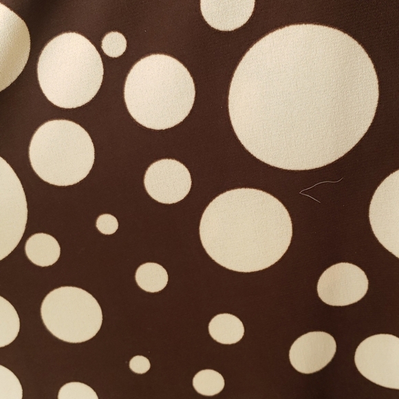 Sandra Darren Polka Dot Cap Sleeved Dress Size 8 - Picture 9 of 9